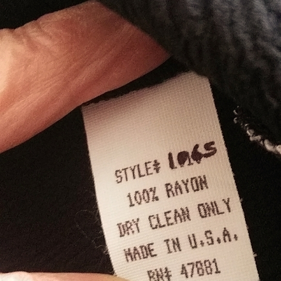 LA PALAPA WOMEN'S VINTAGE BEACH COVER UP, SLEEVELESS, BLACK & WHITE-LARGE - Picture 7 of 7